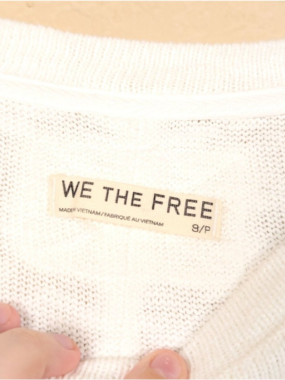 Free People We The Free The Maddie Long Sleeve Pullover S Oversized Clean Ivory - Picture 3 of 10